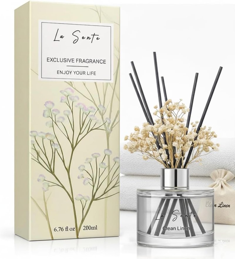 La Sente Clean Linen Reed Diffuser